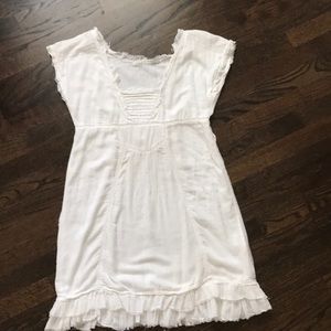 Zara White Boho Dress